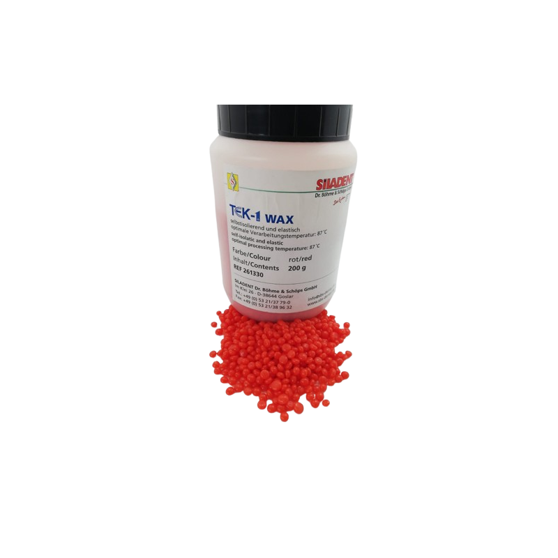 Siladent TEK-1 Wax red 200g wosk do maczanki