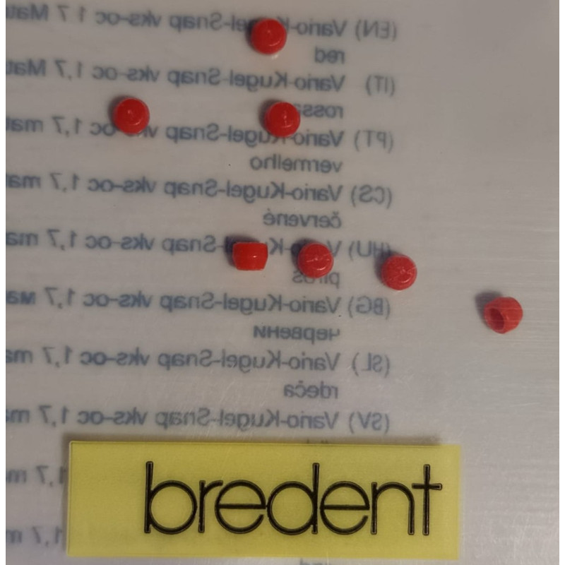 BREDENT VKS MATRYCE 1,7oc czerwone OPAK.8 SZT