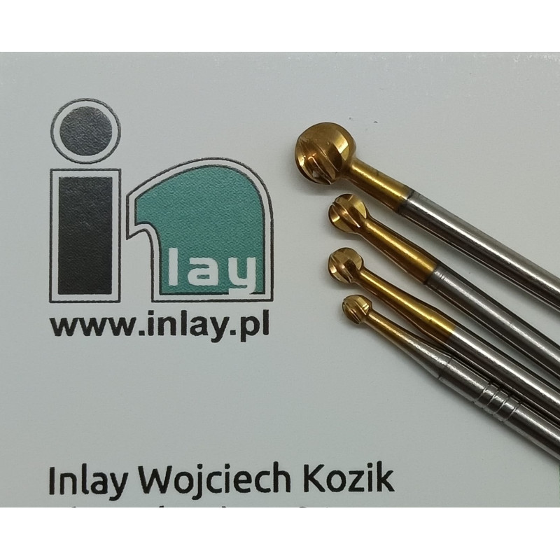 Wiertło z węglika chirurgiczne - różyczka z powłoką TiN  C.TI141 RAXL