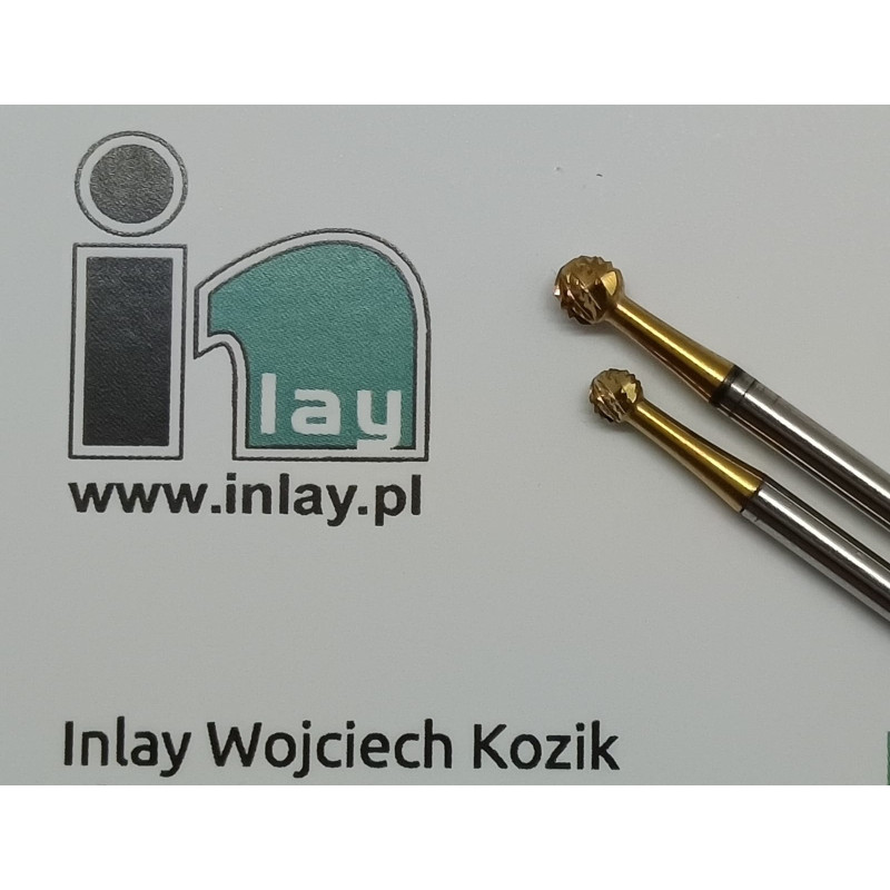 Wiertło z węglika chirurgiczne - różyczka z powłoką TiN  C.TI141A    RAXL