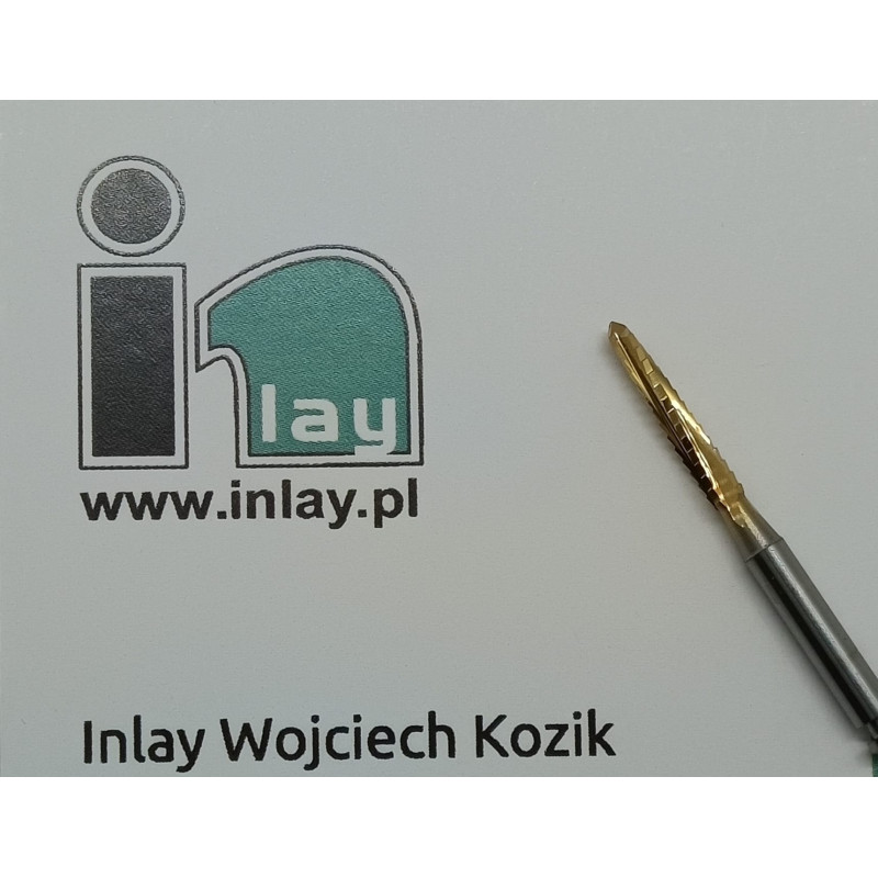 C.TI166.021.RAL  Frez do kości z powłoką TiN  2,1mm