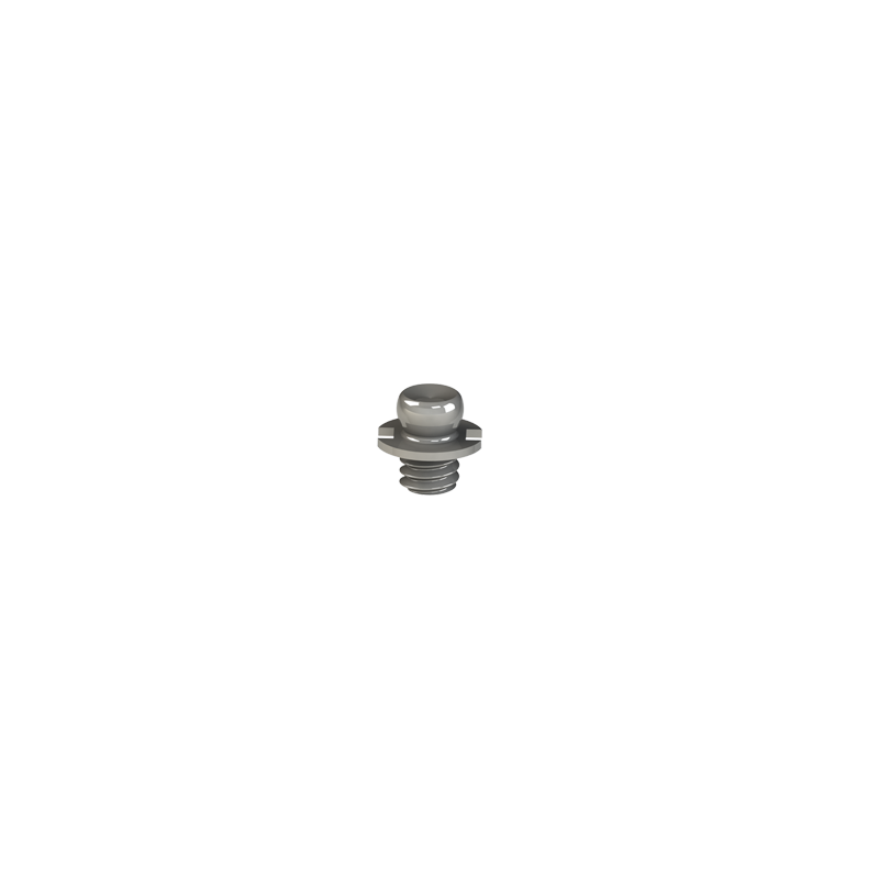 CEKA Preci-Cup / Preci-Line – patryca tytanowa gwintowana CAD/CAM (M1.6 / M2, Ø 2,25 mm) z platformą wspierającą