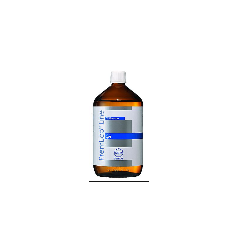 PremEco® Line Merz Dental monomer 1.000ml – akryl na zimno do metody wlewowej | PMMA do protez częściowych i całkowitych